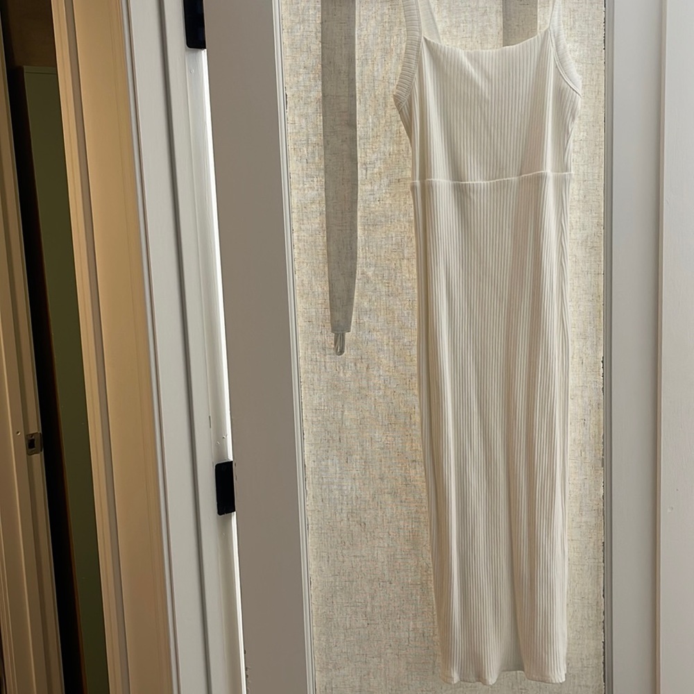 Good American white body con dress